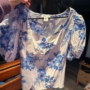 Rachel Zoe puff sleeve blouse